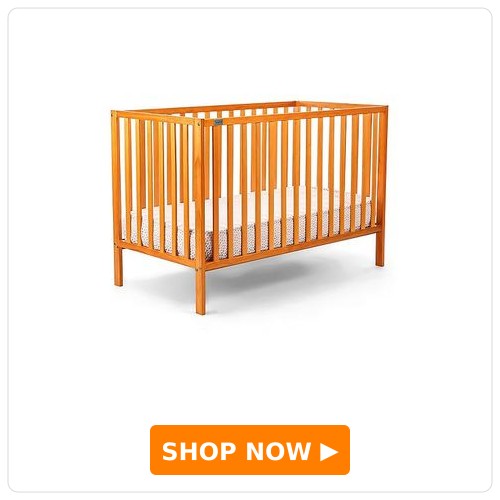 Babyhug Visby Wooden Cot - 3 Level Height Adjustment | Plug & Play Assembly | New Zealand Pine Wood | Parent Bed Attachment | Crib | Day Bed | Toddler Bed - Brown