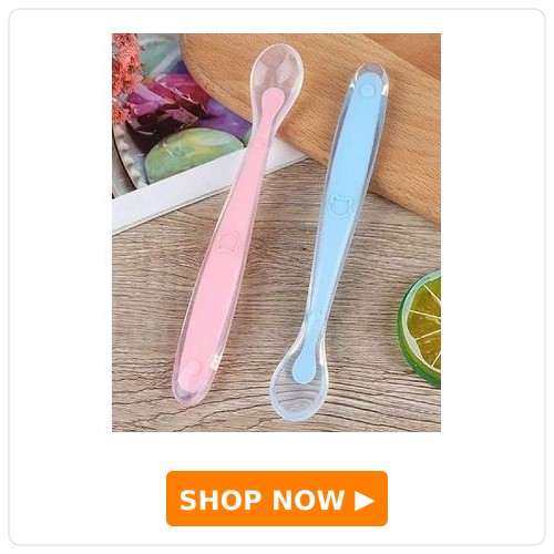Kidcup Soft Tip Silicone Gel Spoon - Pink & Blue ( Pack of 2)