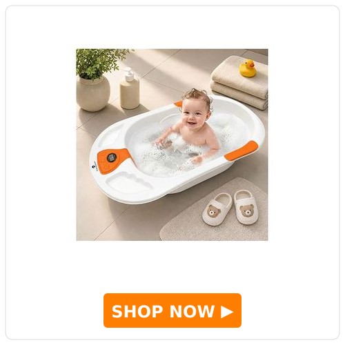 StarAndDaisy Baby Bath Tub with Temperature Sensor StarAndDaisy Baby Bath Tub with Temperature Sensor