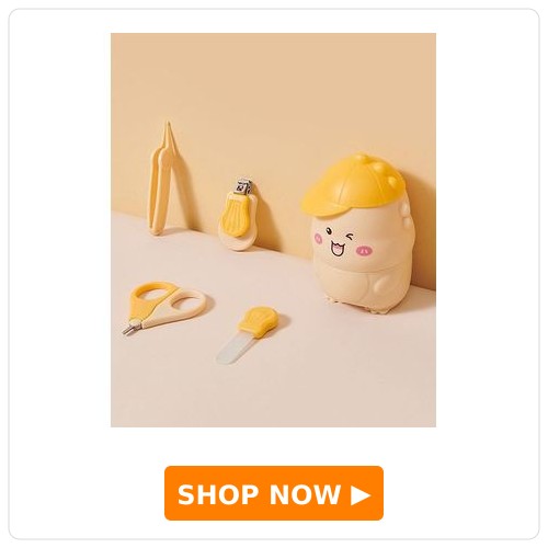 Fab N Funky Dino Shaped 4-Piece Grooming Kit Dino Shaped 4 Piece Grooming Kit - Yellow
