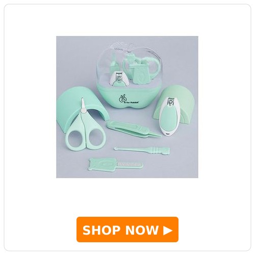 R for Rabbit Stylo Apple New Born Baby 5-in-1 Nail Grooming Kit R for Rabbit Stylo Apple New Born Baby 5 in1 Nail Grooming Kit for Baby Manicure Set with Kids Nail Cutter,Tweezer, Filer, Ear Pick and Scissors (Green)