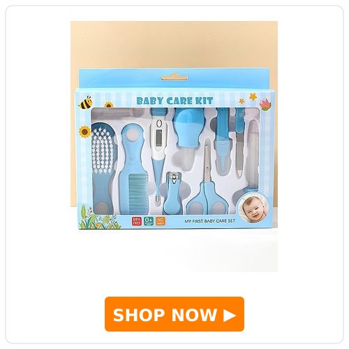 ADKD 10-in-1 Miniature Baby Grooming Kit ADKD 10 in 1 Miniature Baby Grooming Kit, Portable Newborn Grooming Essentials, Includes Finger Brush, Nail Scissors, Comb, Tweezer, and More- Color May Vary