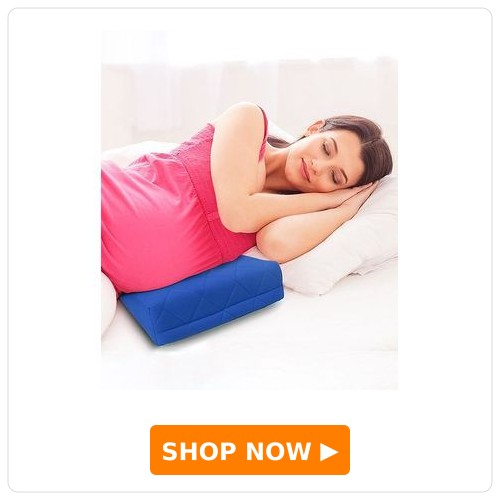 Babyhug Cotton Maternity Wedge Pillow With Quilted Cover - Dark Blue| Soft yet Firm| Breathable Fabric| Removable & Washable Outer Cover| Quilted Cotton Fabric| Sleep & Back Support| Relieves Back Pain| Ideal for Pregnant Women| Facilitates Peaceful