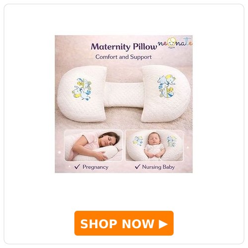 NeonateCare Maternity Pillow/Dual Pregnancy Wedge Pillows for Back & Belly Support - white pregnancy pillow