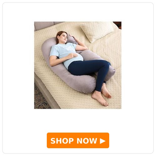 Bubzii Detachable U-Shaped Pregnancy Pillow Gyno Recommended Adjustable Full Body Support Gyno-Recommended Eases Back & Hip Pain