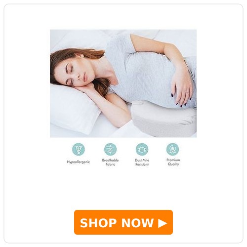 Elementary Premium Memory Foam Wedge Pregnancy Pillow with Removable Cover - White