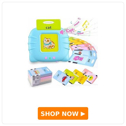 NEGOCIO 112 colorful Double-Sided Talking Flash Cards 224 Words (Colour May Vary)