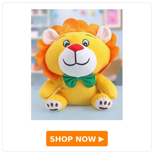 Babyhug 25 cm Soft Lion Plush Toy with Adorable Mane and Green Bow Tie | Super Soft Cuddle Buddy for Snuggles, Sensory & Emotional Development | Lightweight, Travel-Friendly | 2+ Years | BIS