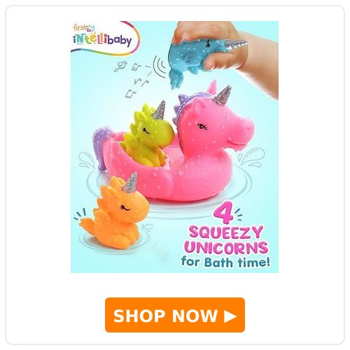 Intellibaby Bath N' Squeeze Unicorn 