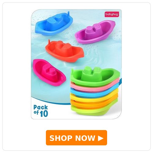 Babyhug 4 in 1 Bath Time Floating Boats