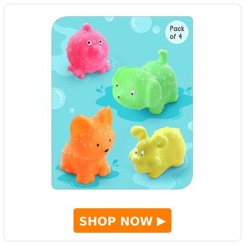 Babyhug Bath In Style Squeezy Toy Set 