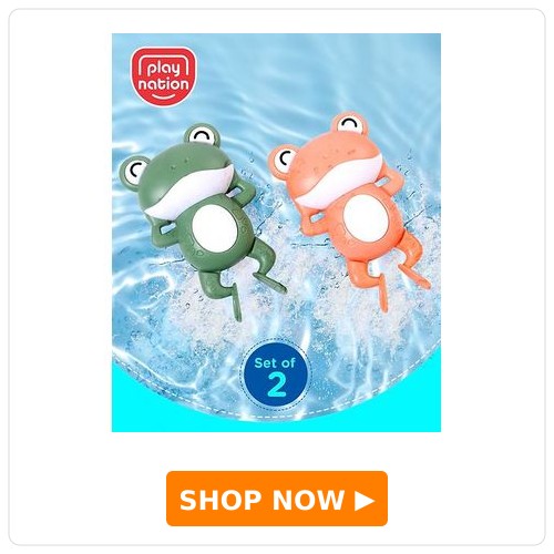 Play Nation Wind Up Swimming Frog Pack of 2