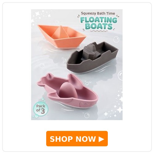 Bonfino Silicone Floating Boats - Pack of 3
