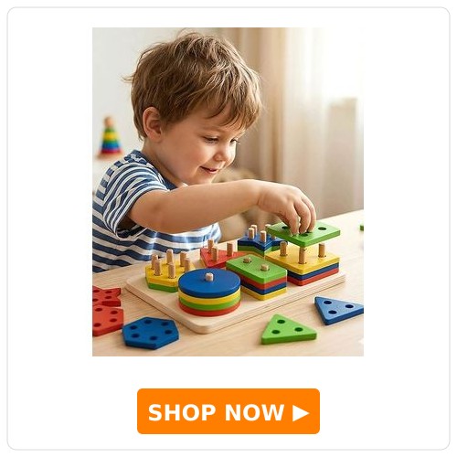 Play Nation Wooden Geometric Shape Sorting Stacker Puzzle Play Nation Wooden Geometric Shape Sorting Stacker Puzzle