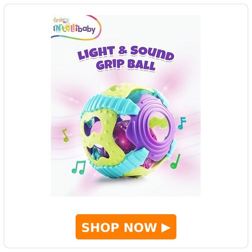 Intellibaby Premium Musical Sensory Grasping Rattle Ball Intellibaby Premium Musical Sensory Grasping Rattle Ball