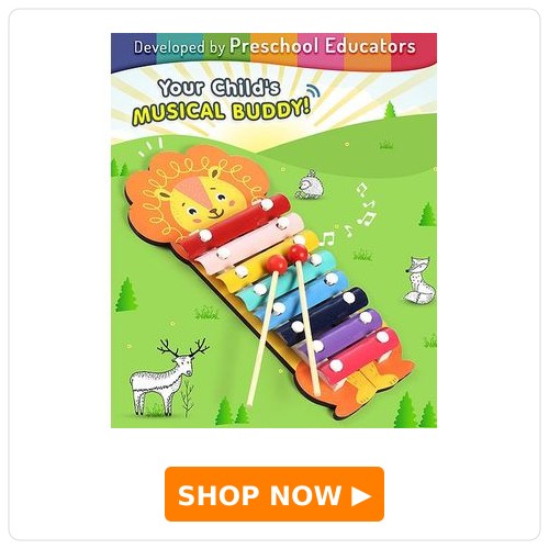 Intelliskills Wooden Lion Xylophone Musical Toy Intelliskills Wooden Lion Xylophone Musical Toy - Multicolour