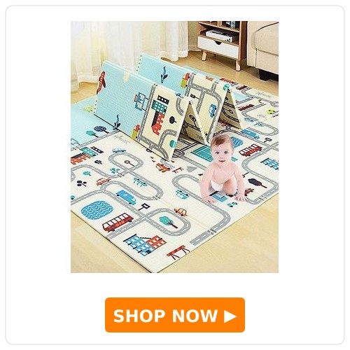 YAMAMA Double Sided Water Proof Extra Large Fordable Foam Play Mat 