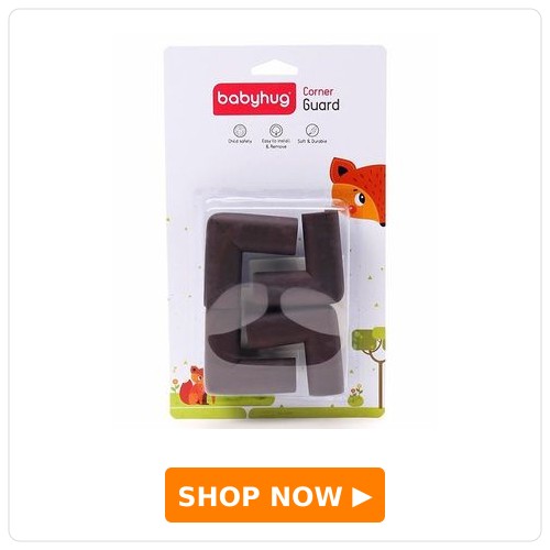 Babyhug Corner Edge Protector Babyhug Corner Edge Protector Pack Of 4 - Brown