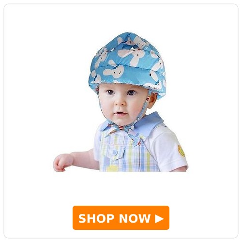 NeonateCare Adjustable Baby Safety Helmet NeonateCare Adjustable Baby Safety Helmet Soft - Anti-Fall - Anti-Collision Head Protector for Infants Learning to Walk or Run -( Blue smiley helmet)