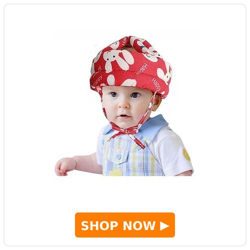 Mihar Essentials Baby Safety Helmet Mihar Essentials Baby Safety Helmet - Red (Color And Print May Vary)