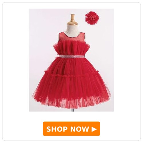 Enfance Net Woven Sleeveless Party Dress Enfance Net Woven Sleeveless Party Dress With Rhinestones Embellishment - Red