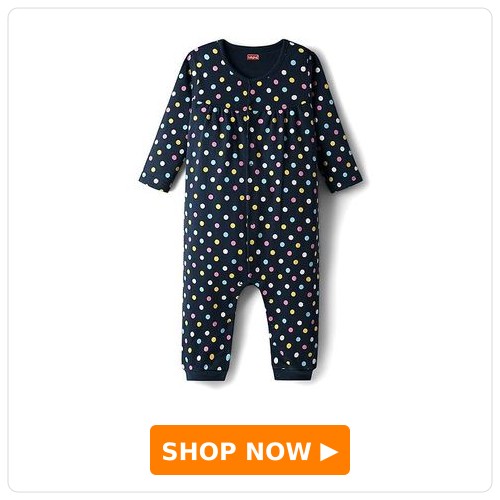 Polka Dot Full Sleeves Romper