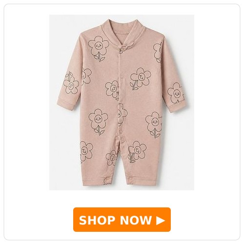 Full Sleeves Floral Printed Romper Junior Star Full Sleeves Floral Printed Romper - Biscuit