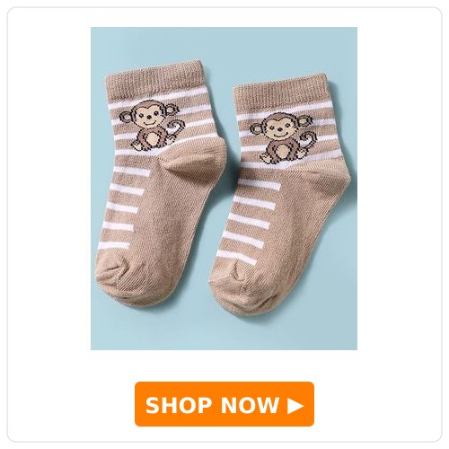 Monkey Stripes Socks