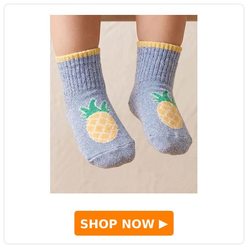 Ankle Socks with Pineapple Design