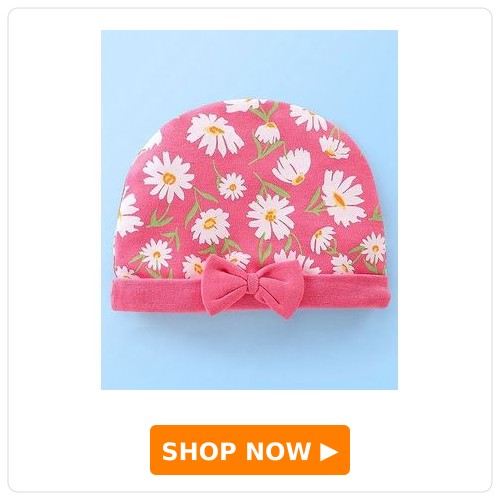 Cotton Floral Print Cap Cotton Floral Print Cap