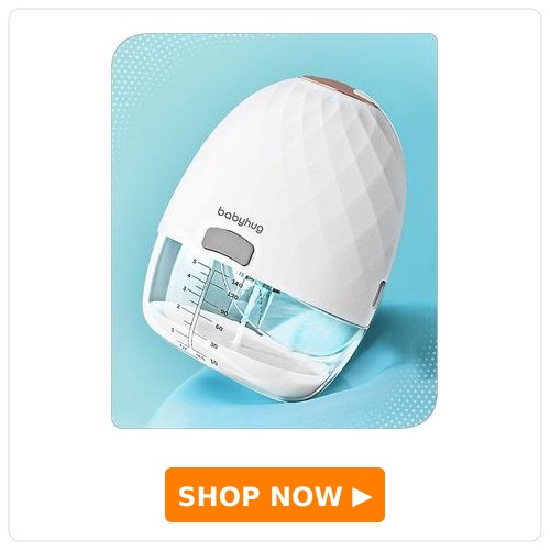 Babyhug Wearable breast Pump Babyhug Wearable breast Pump| 1500 mAh Rechareable Battery| Type C USB| 4 Operating Modes| 9 Suction Levels in each Mode| Silent Operation| Anti Flowback| USB Charging| 140 degree wide coverage| Discreet Fit | Cordless- White