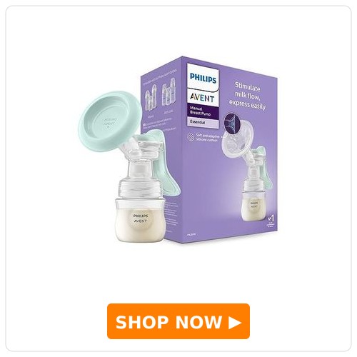 Philips Avent Soft & Gentle Single Manual Breast Pump Philips Avent Soft & Gentle Single Manual Breast Pump, Easy Silicone Massage Cushion & Ergonomic handle