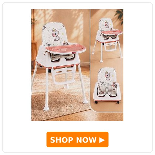 Babyhug 3 in 1 Comfy High Chair Unicorn Printed Cushion Babyhug 3 in 1 Comfy High Chair Unicorn Printed Cushion