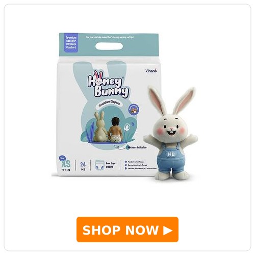 Honey Bunny Premium Pant-Style Diapers Honey Bunny Premium Pant Style Diaper Extra Small (XS) - 24 Pieces