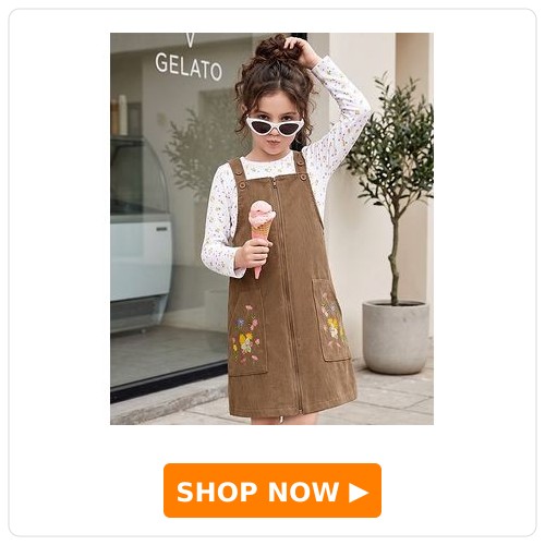 Ollington St. Corduroy Pinafore and Tee with Floral Print