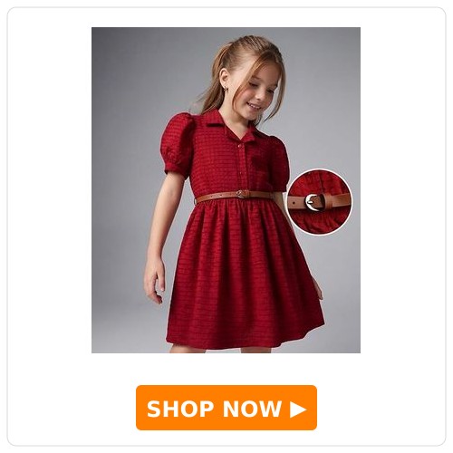 Hola Bonita Fit & Flare Texture Dress With Belt Hola Bonita Fit & Flare Texture Dress With Belt