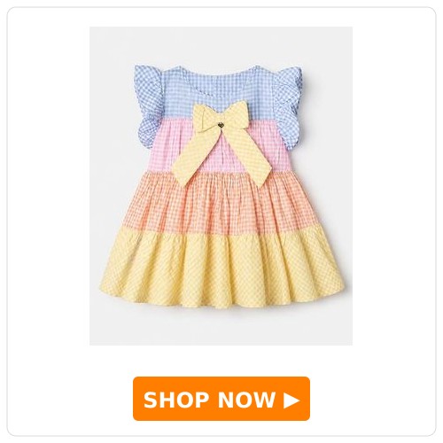 ToffyHouse Frock with Half Frill Sleeves ToffyHouse Frock with Half Frill SleevesÂ