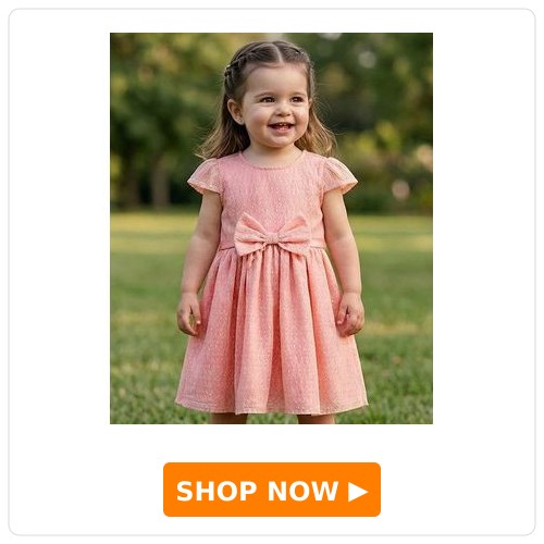 Babyoye Cap Sleeves Party Frock