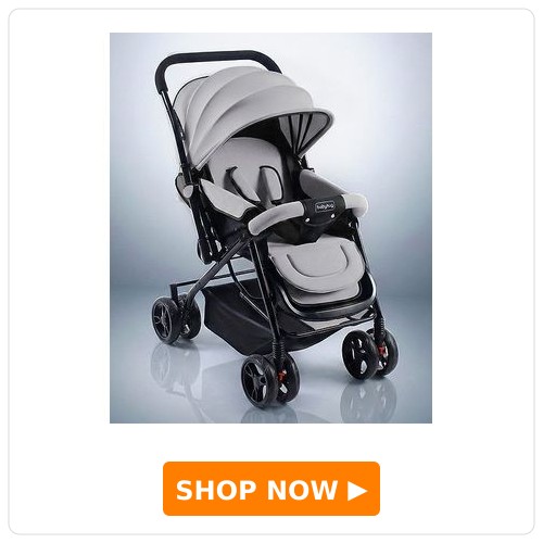 Babyhug Symphony Stroller With Reverisble Handle & Mosquito Net - Grey